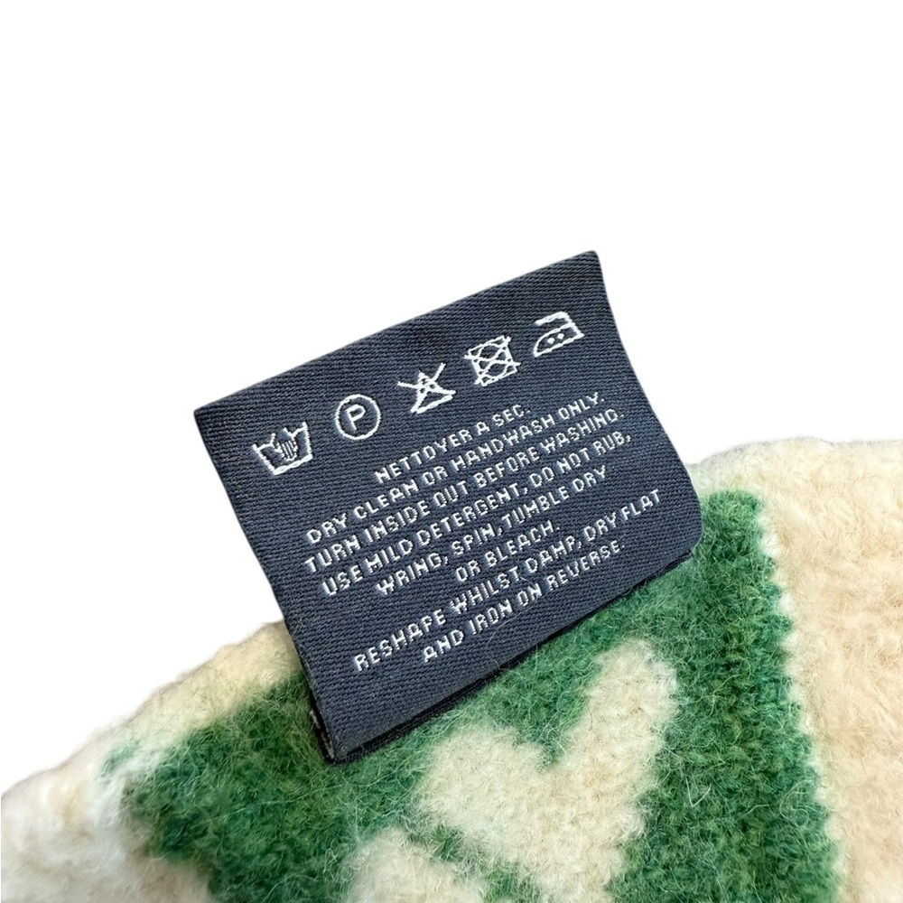 Aran Merino Wool Baby Blanket - Picture 3 of 4